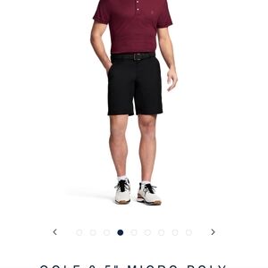 NEW IZOD Golf Men's Straight Flat Front Classic Fit Caviar Shorts Size 38 UPF-15